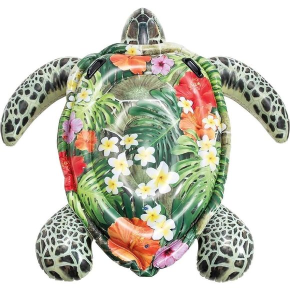 🐢 INTEX XL Realistic Sea Turtle Ride-On Pool Float - Picture 6 of 7